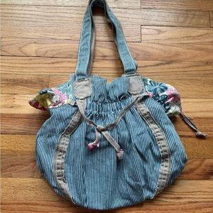 Hippy Boho Stripe Floral Women's Bag